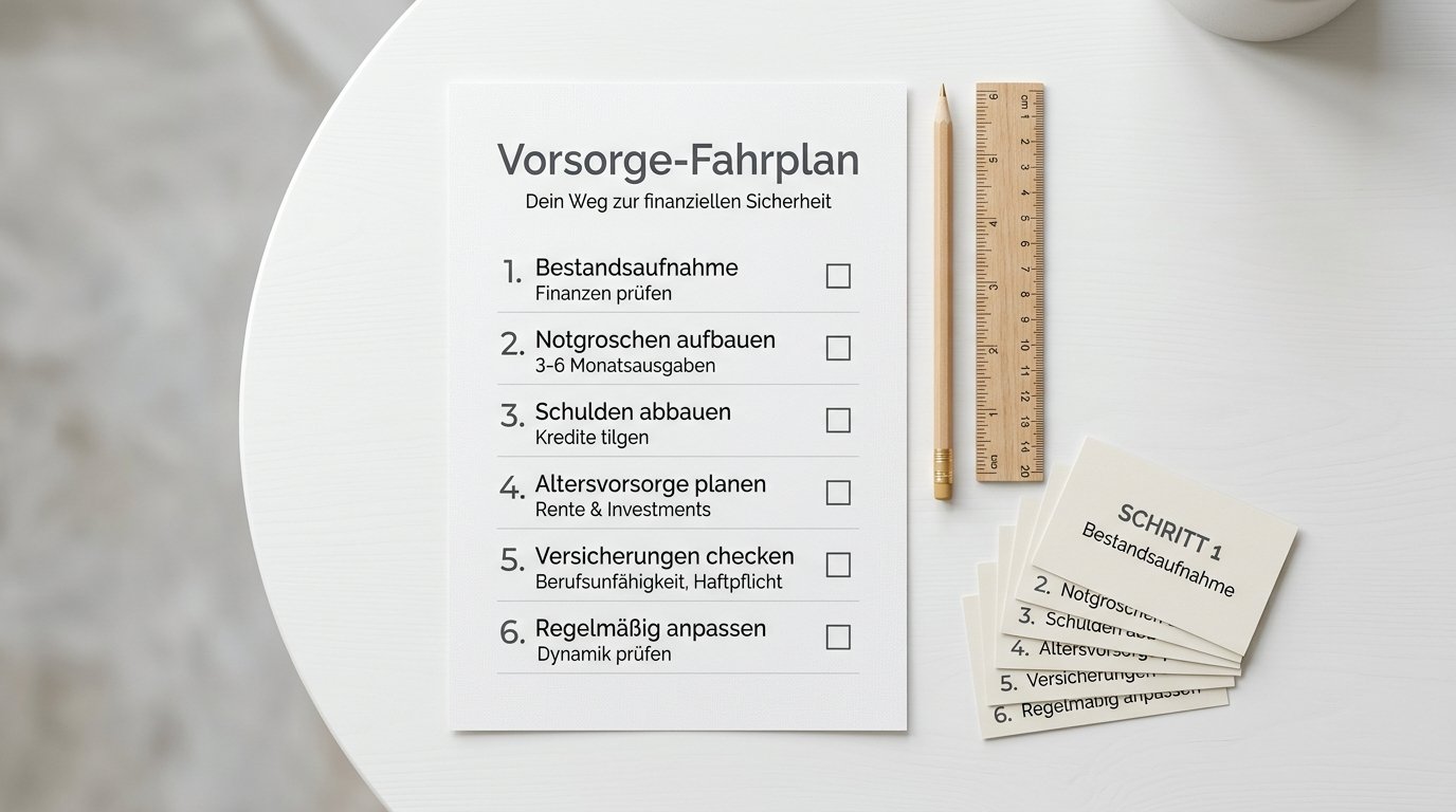 Systematischer Vorsorge-Fahrplan für Beamte Schritt für Schritt